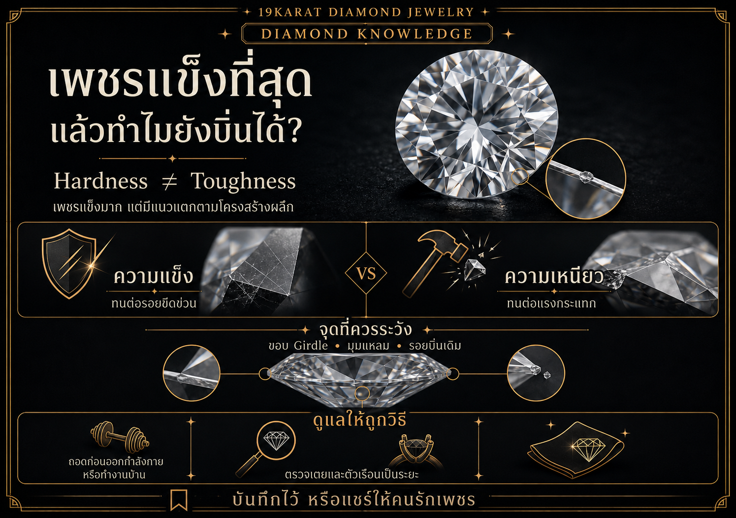 เพชรแข็งมาก แล้วทำไมยังบิ่นได้? 💎